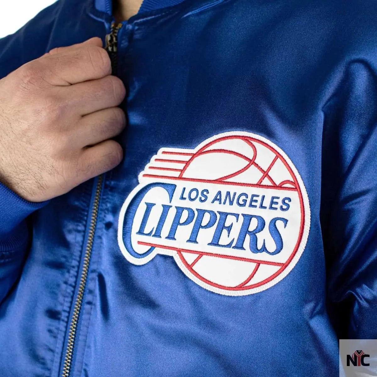 Los Angeles Clippers NBA Heavyweight Satin Jacket NYC Jackets