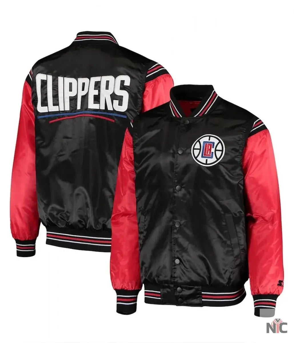 Los Angeles Clippers The Enforcer Black and Red Jacket NYC Jackets
