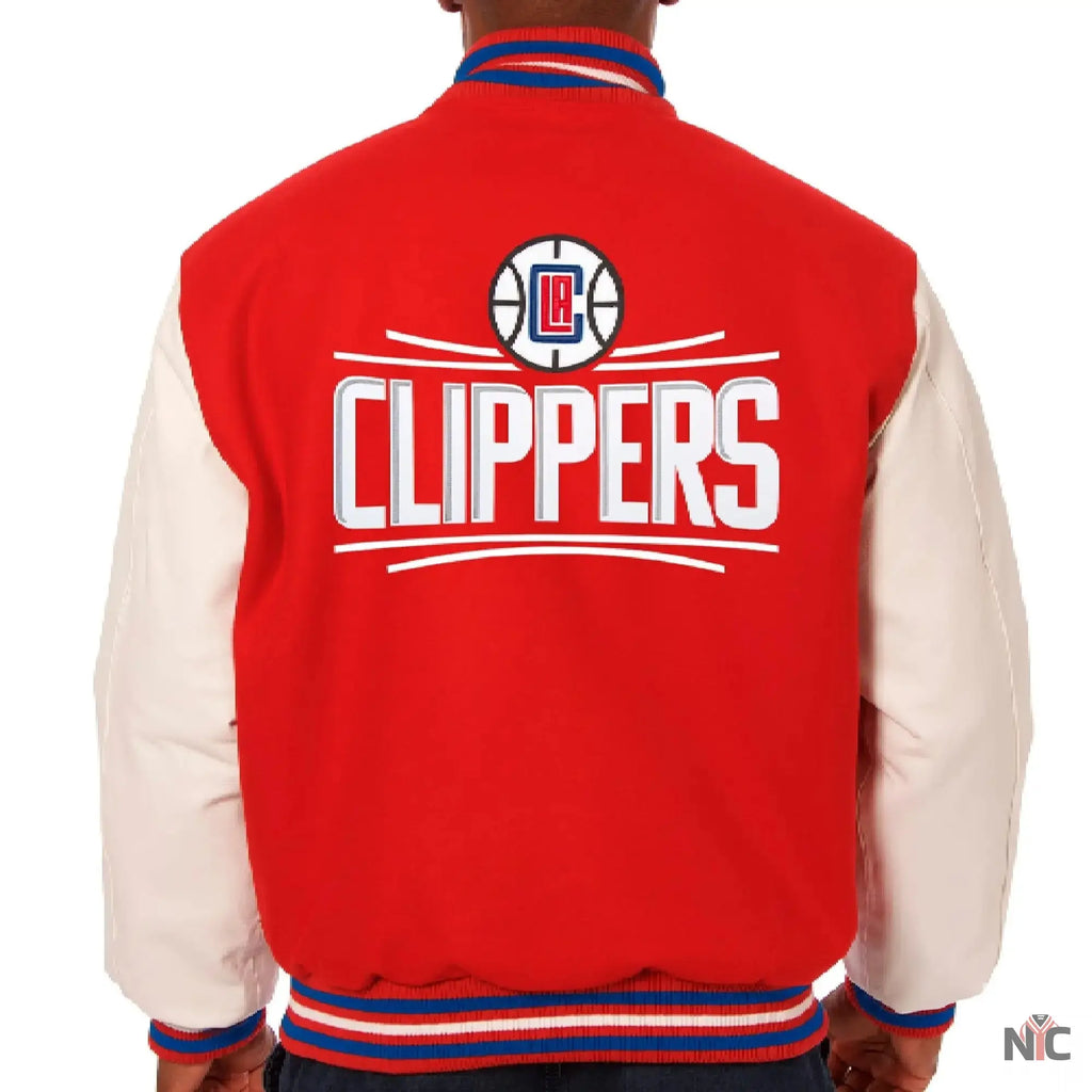 Los Angeles Clippers Wool & Leather Varsity Jacket NYC Jackets