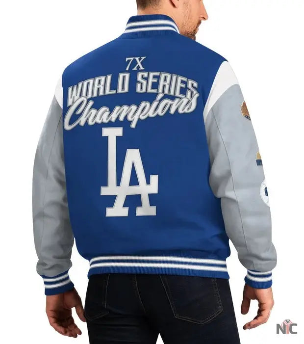 Los Angeles Dodgers 7 Time World Series Jacket NYC Jackets