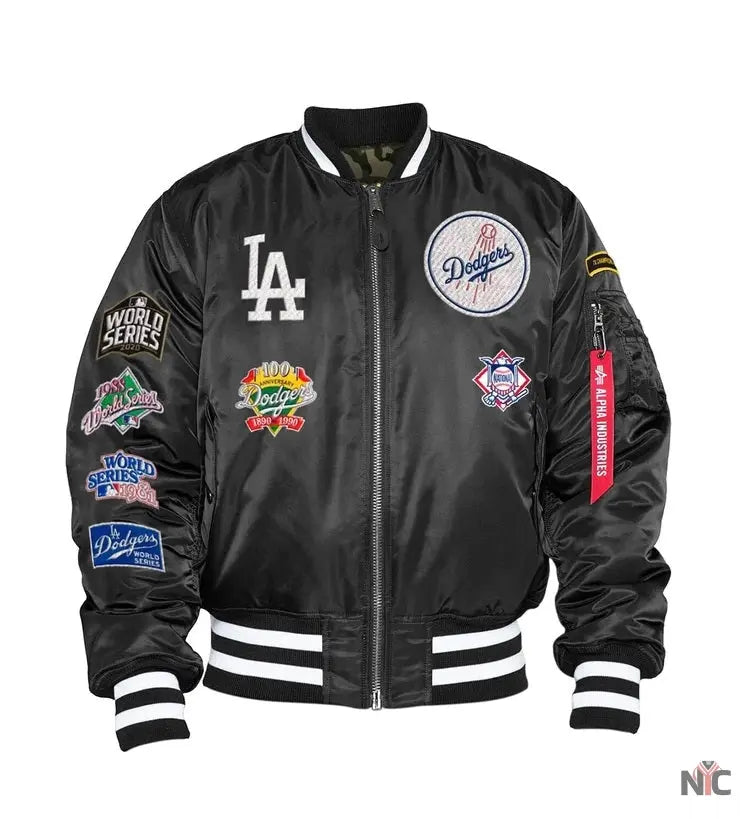 Los Angeles Dodgers Alpha Industries Ma-1 Bomber Jacket NYC Jackets