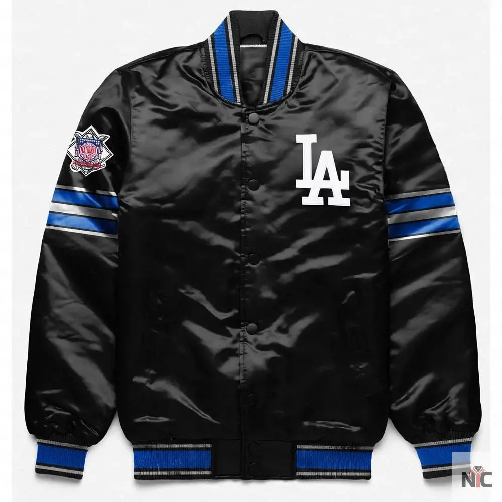Los Angeles Dodgers Full-Snap Satin Jacket NYC Jackets