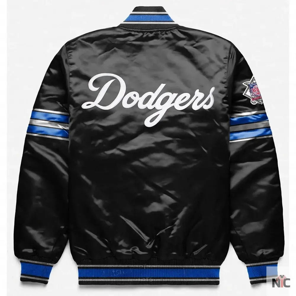 Los Angeles Dodgers Full-Snap Satin Jacket NYC Jackets