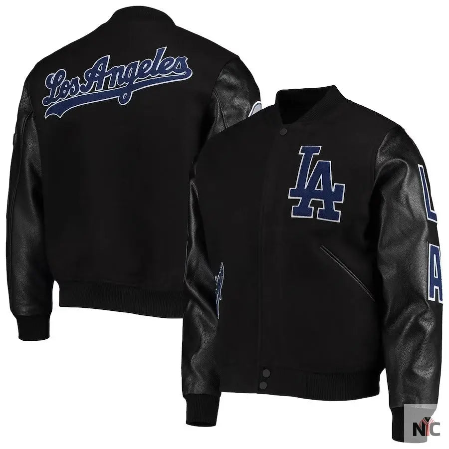 Los Angeles Dodgers Full-zip Wool Varsity Jacket NYC Jackets
