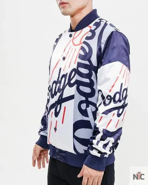 Los Angeles Dodgers Mashup Satin Varsity Jacket NYC Jackets