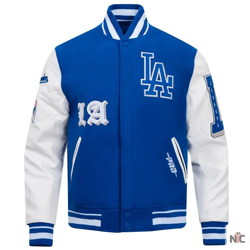 Los Angeles Dodgers Old English Varsity Jacket NYC Jackets