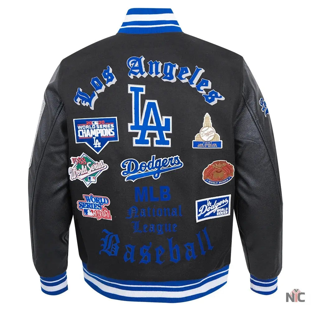 Los Angeles Dodgers Old English Varsity Jacket NYC Jackets