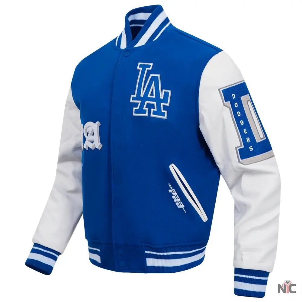 Los Angeles Dodgers Old English Varsity Jacket NYC Jackets