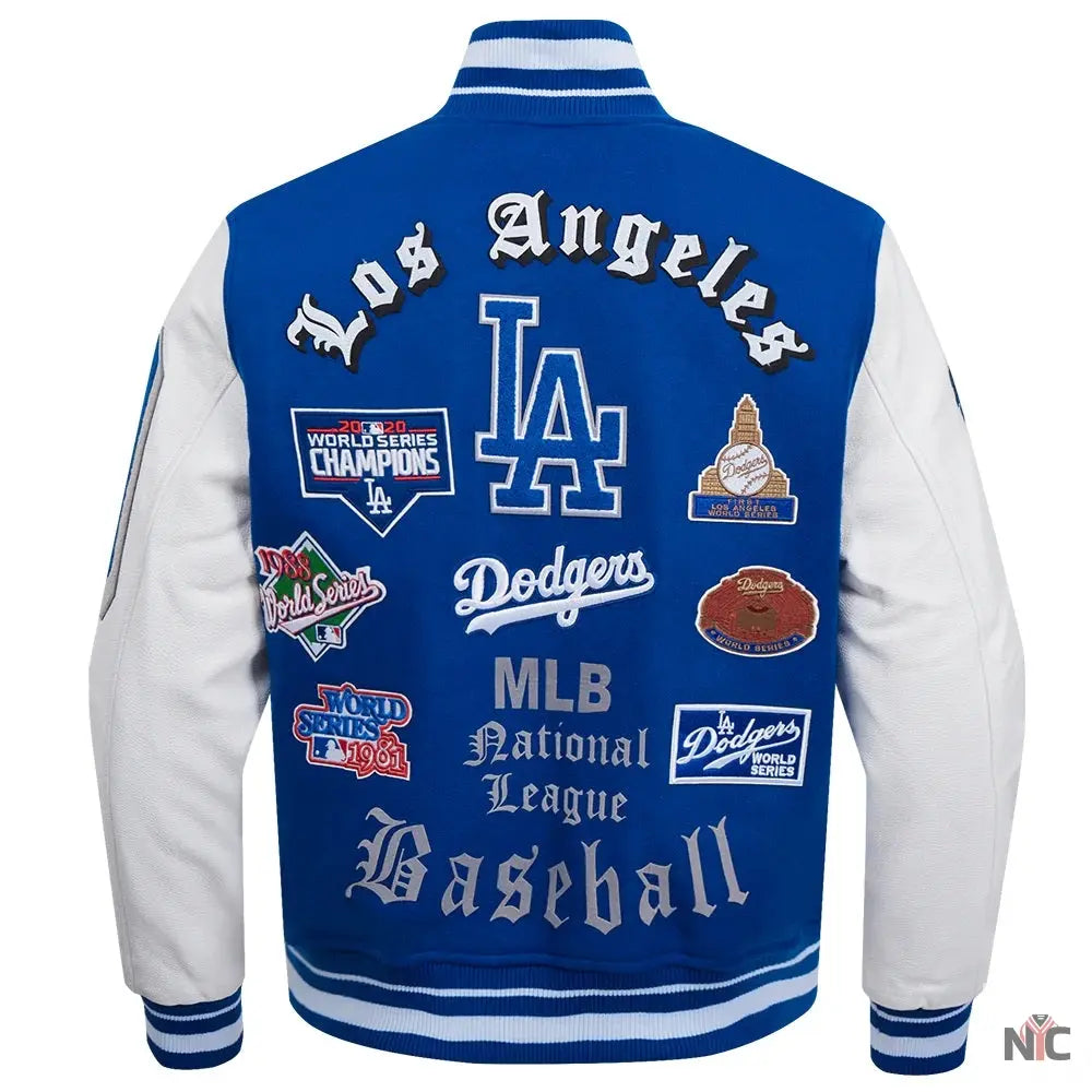 Los Angeles Dodgers Old English Varsity Jacket NYC Jackets