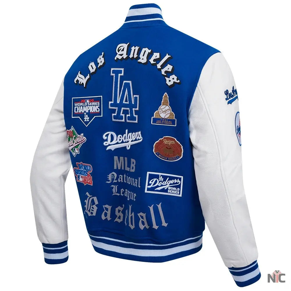 Los Angeles Dodgers Old English Varsity Jacket NYC Jackets