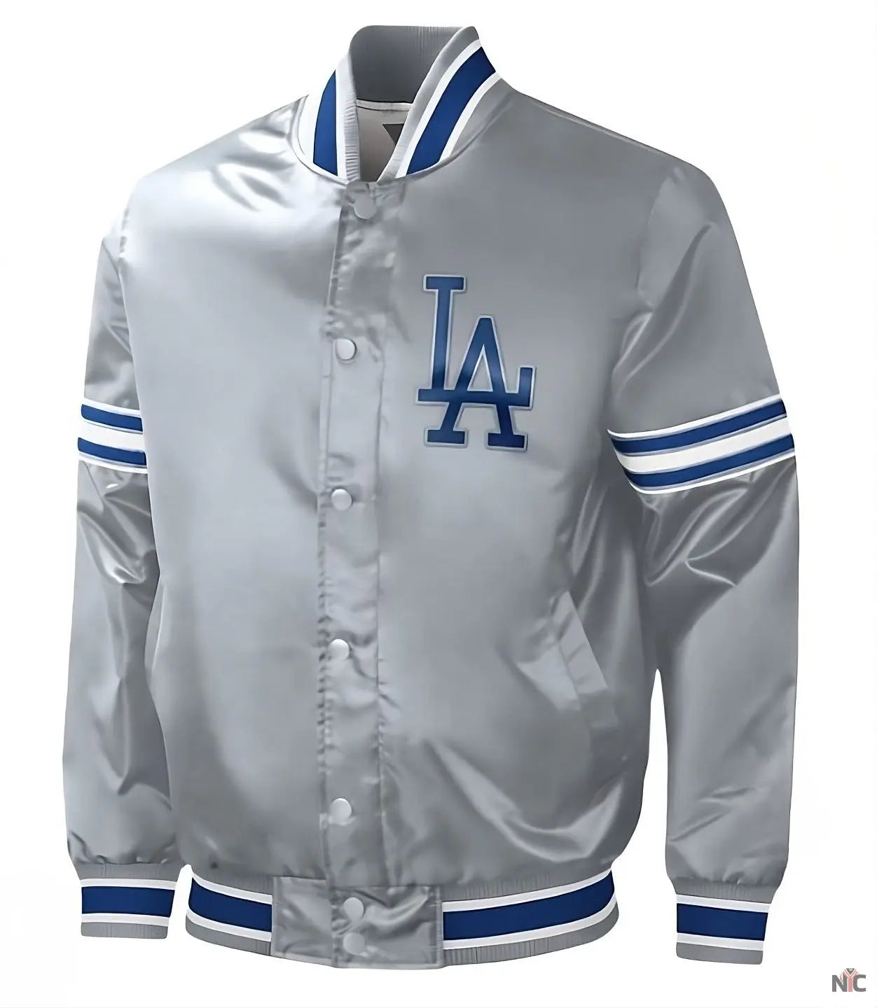 Los Angeles Dodgers Slider Gray Varsity Jacket NYC Jackets