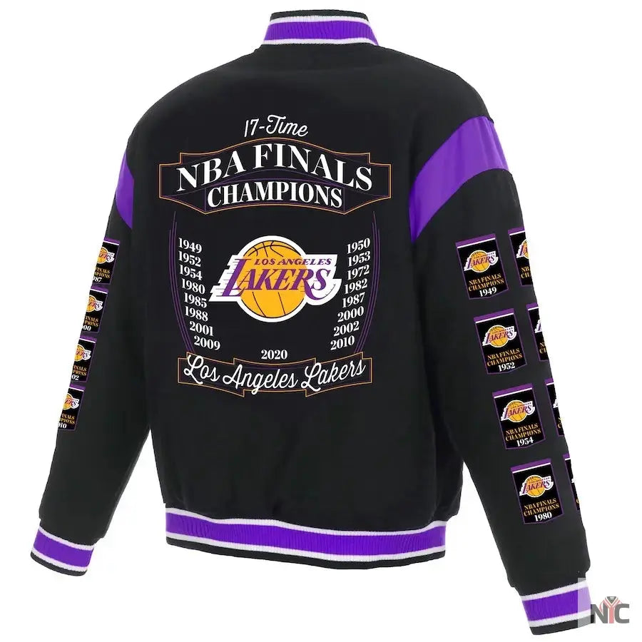 Los Angeles Lakers Champions Full Snap Jacket NYC Jackets