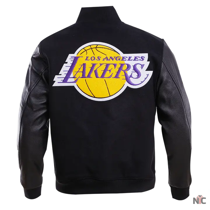 Los Angeles Lakers Gradient Logo Wool Varsity Jacket NYC Jackets