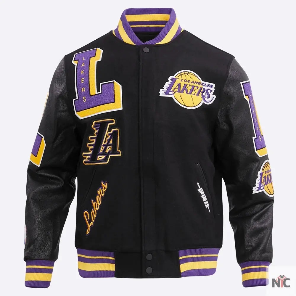 Los Angeles Lakers Mashup Varsity Jacket NYC Jackets