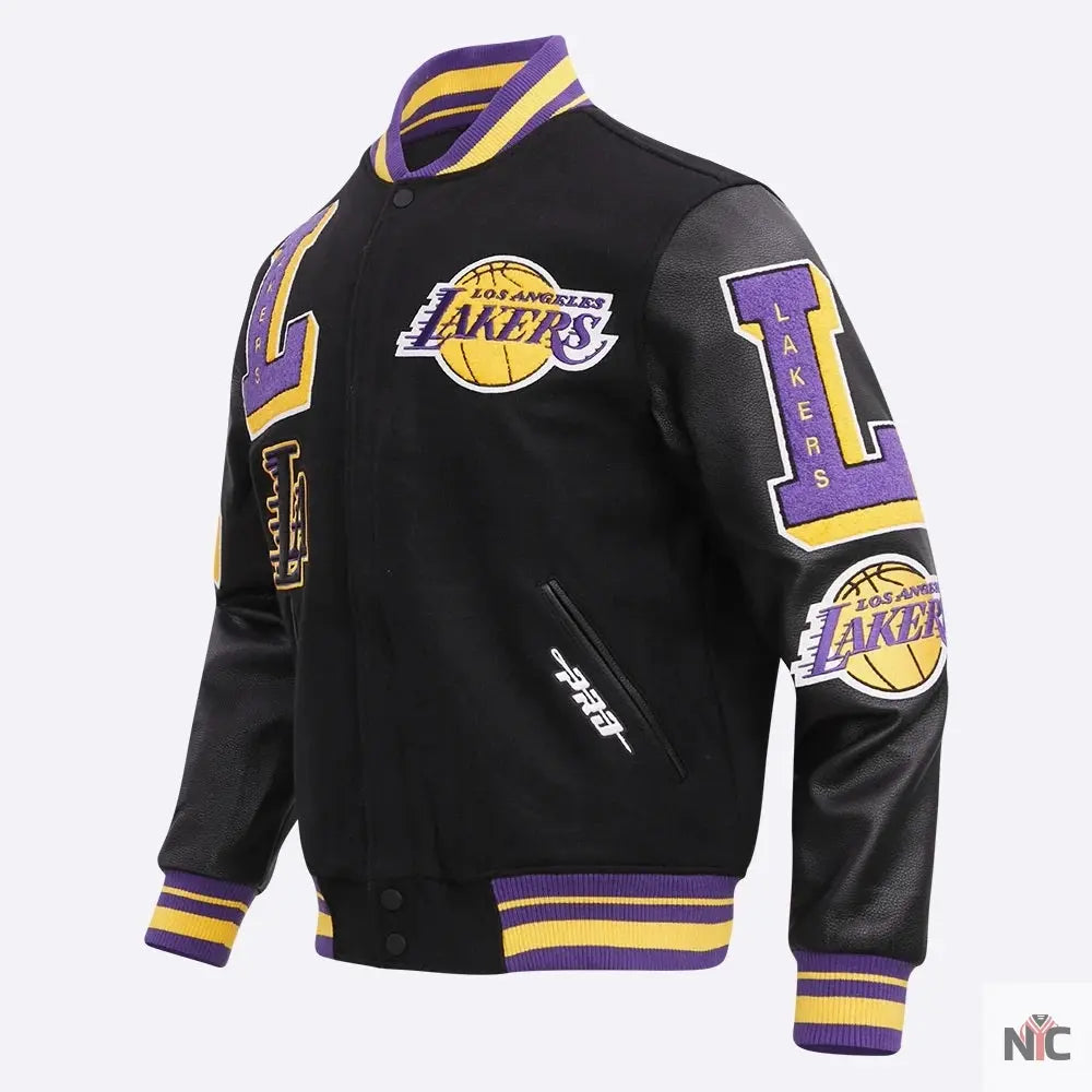 Los Angeles Lakers Mashup Varsity Jacket NYC Jackets