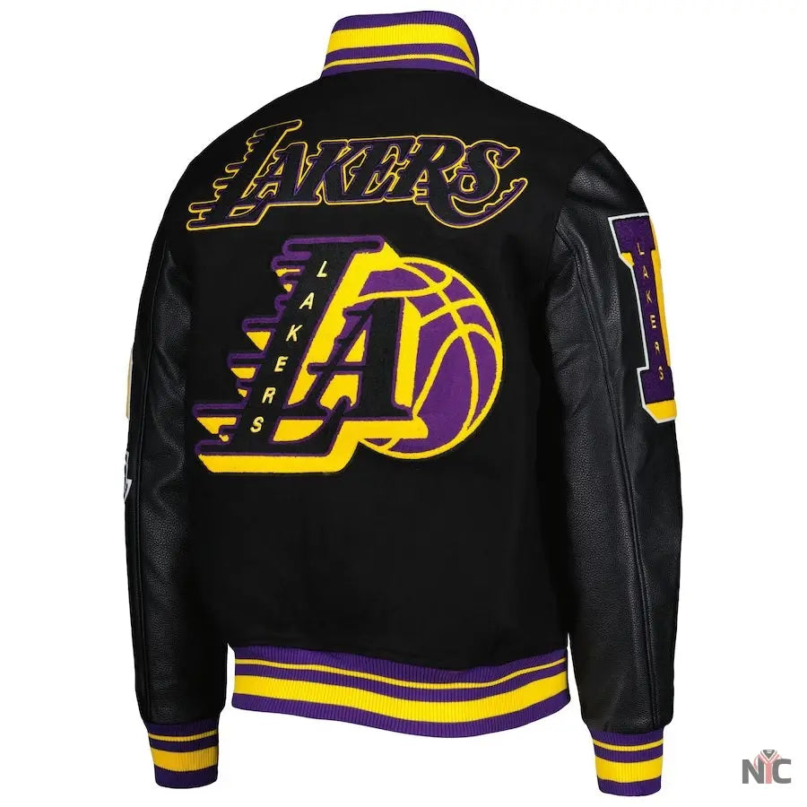 Los Angeles Lakers NBA Finals Champions Black Varsity Jacket NYC Jackets