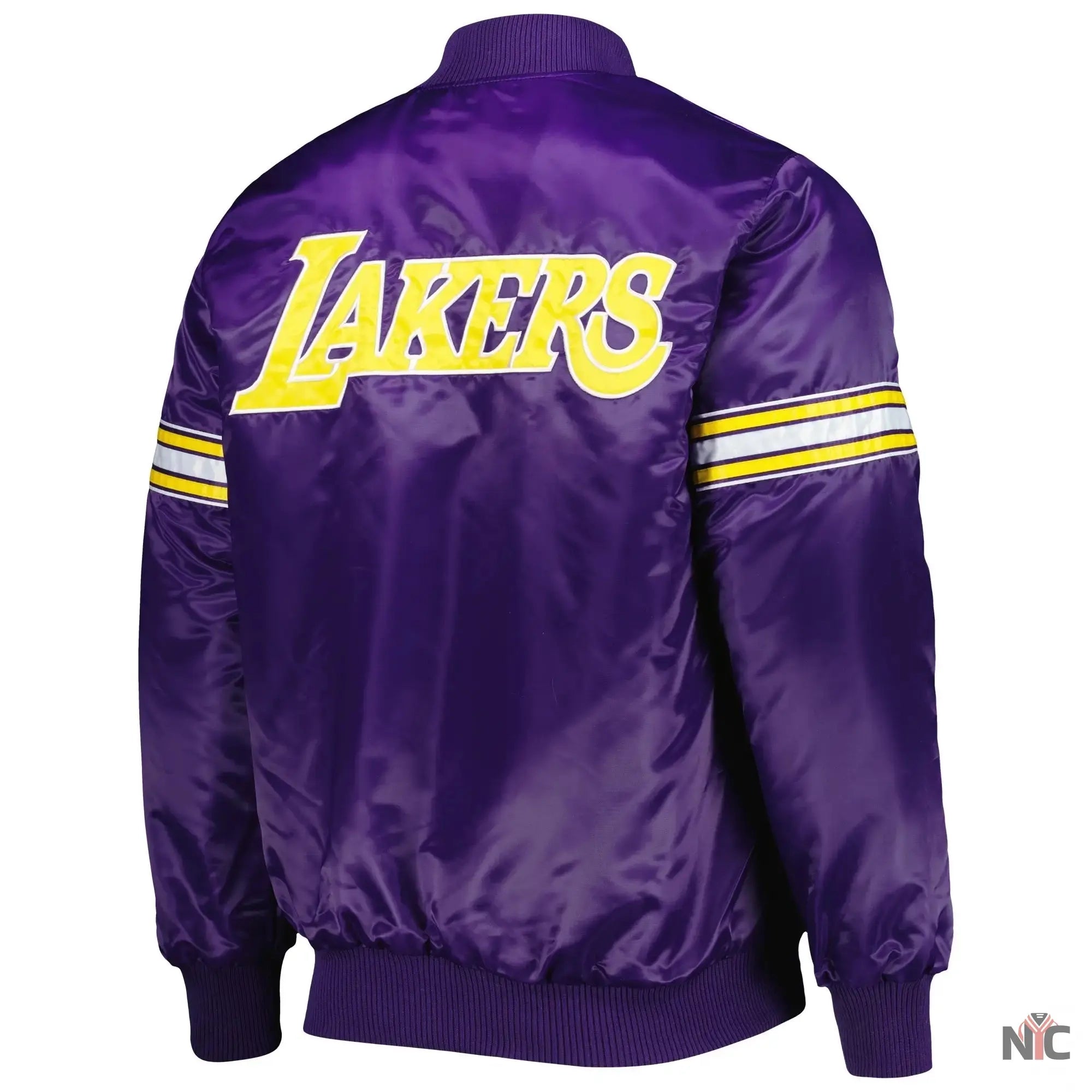 Los Angeles Lakers Pick & Roll Purple Varsity Jacket NYC Jackets