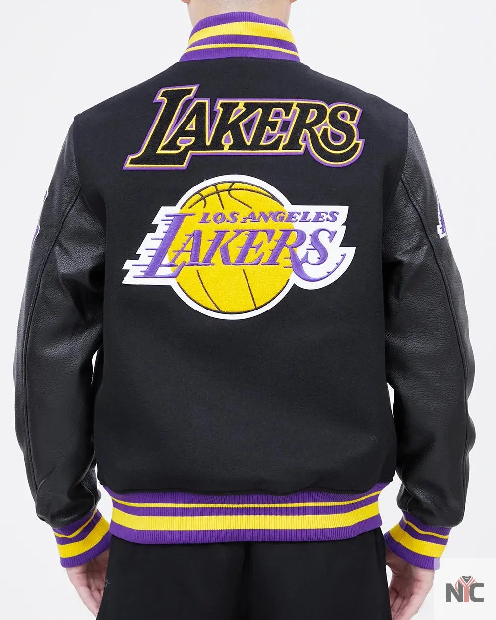 Los Angeles Lakers Retro Classic Rib Wool Varsity Jacket NYC Jackets
