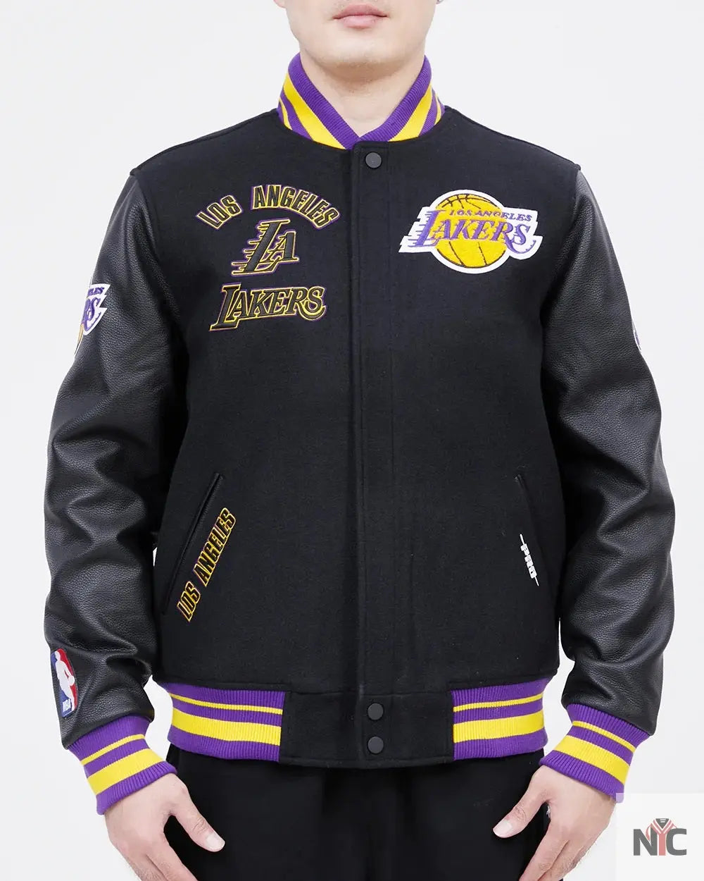 Los Angeles Lakers Retro Classic Rib Wool Varsity Jacket NYC Jackets