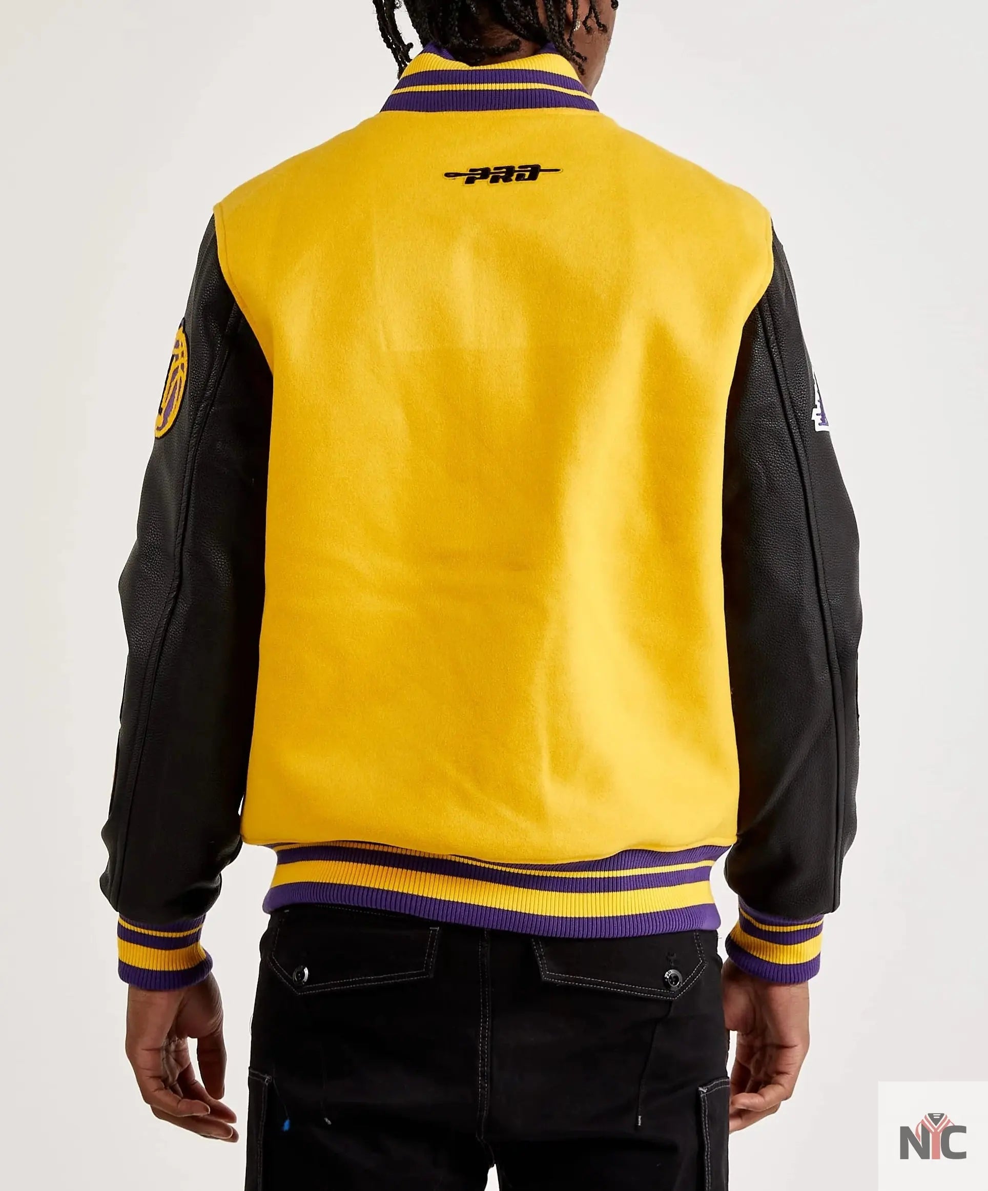 Los Angeles Lakers Yellow Varsity Jacket NYC Jackets