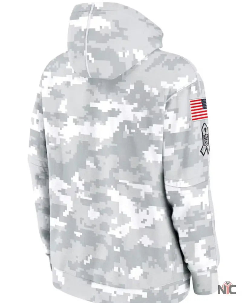 Los Angeles Rams Salute To Service Camo 2024 Hoodie NYC Jackets