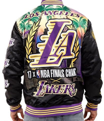 Los Angeles Lakers Black Championship Satin Jacket