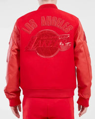 Los Angeles Lakers Classic Triple Red Varsity Jacket
