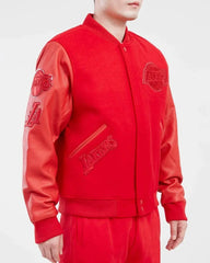 Los Angeles Lakers Classic Triple Red Varsity Jacket