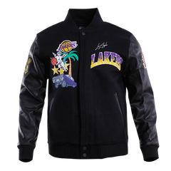 Los Angeles Lakers Gradient Logo Wool Varsity Jacket