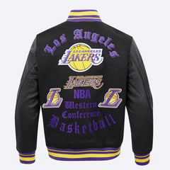 Los Angeles Lakers Old English Varsity Jacket