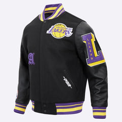 Los Angeles Lakers Old English Varsity Jacket