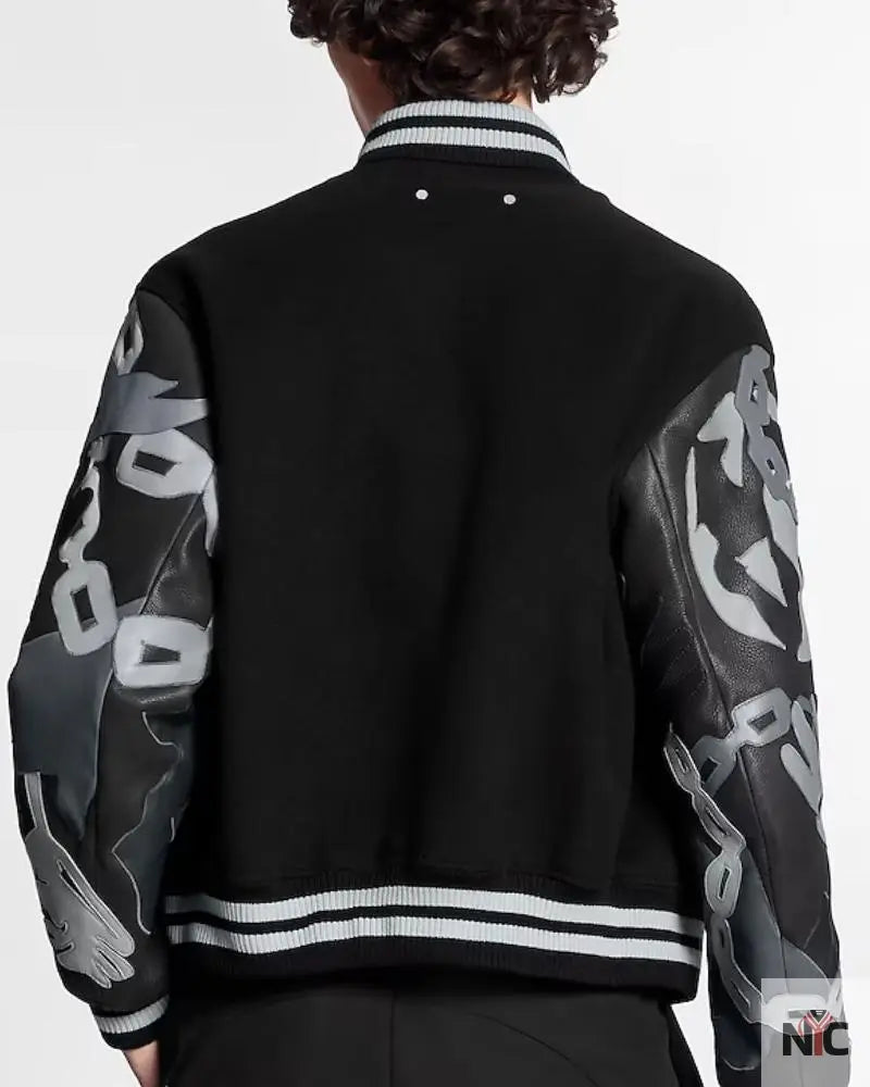 Louis Vuitton Chains Camo Varsity Jacket NYC Jackets