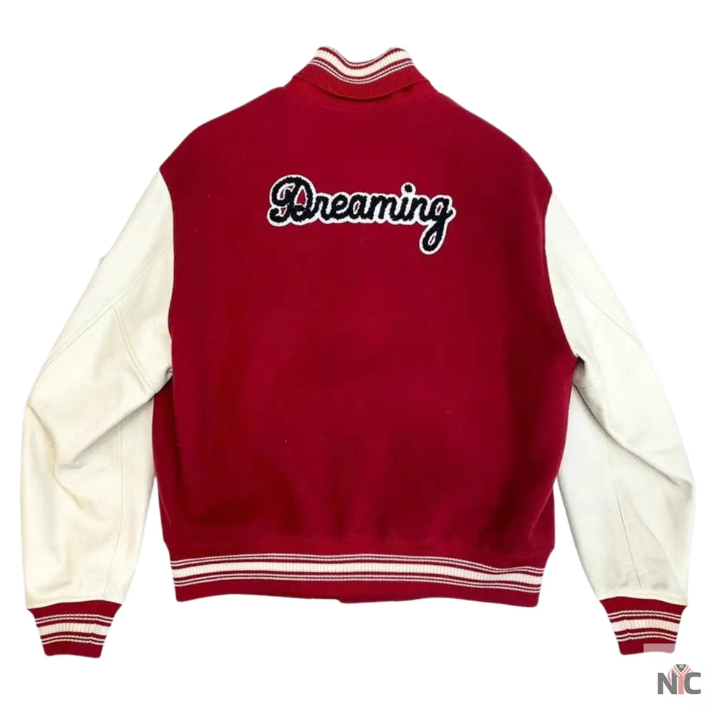 Louis Vuitton Dreaming Red Varsity Jacket NYC Jackets