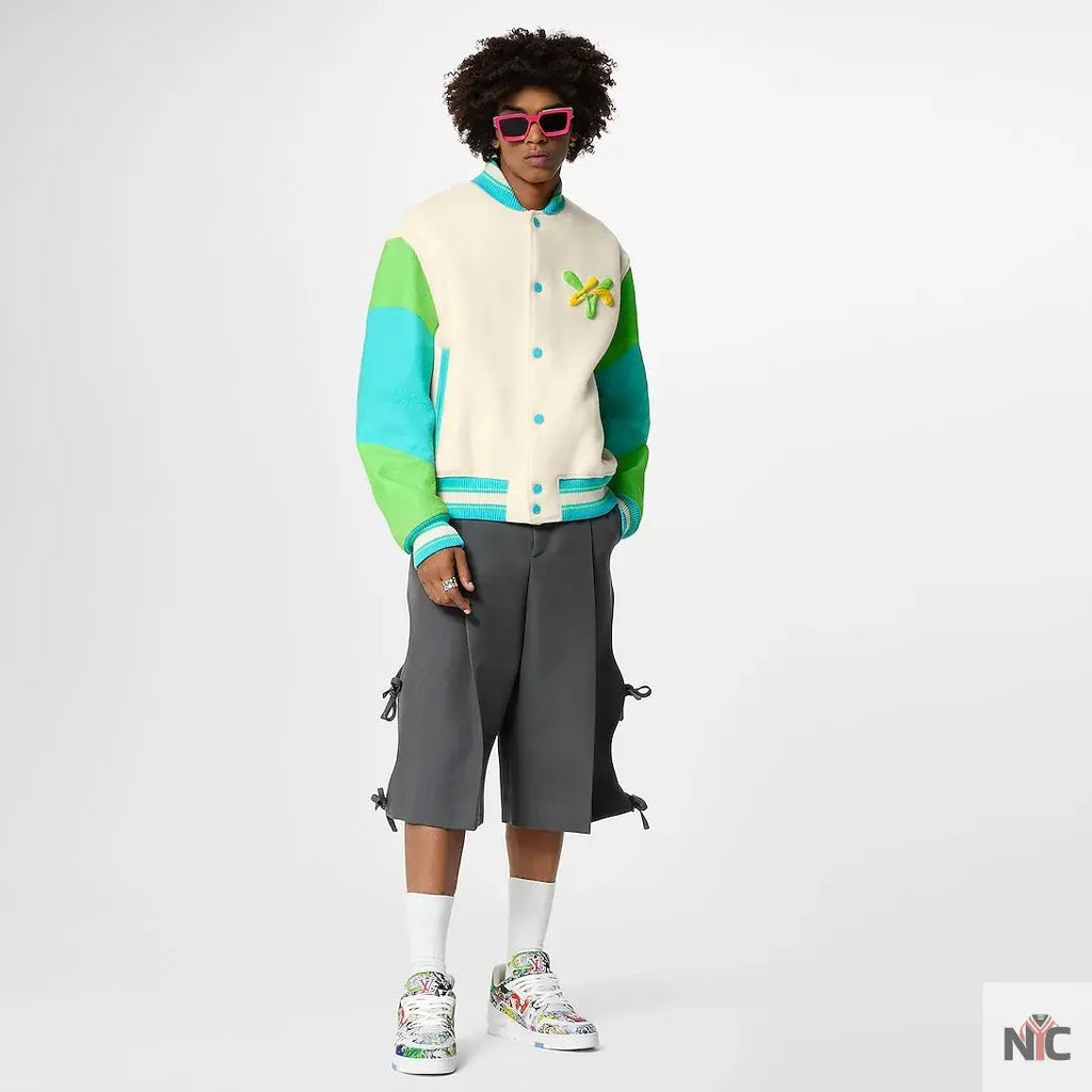 Louis Vuitton Rainbow Playground Varsity Blouson Jacket NYC Jackets