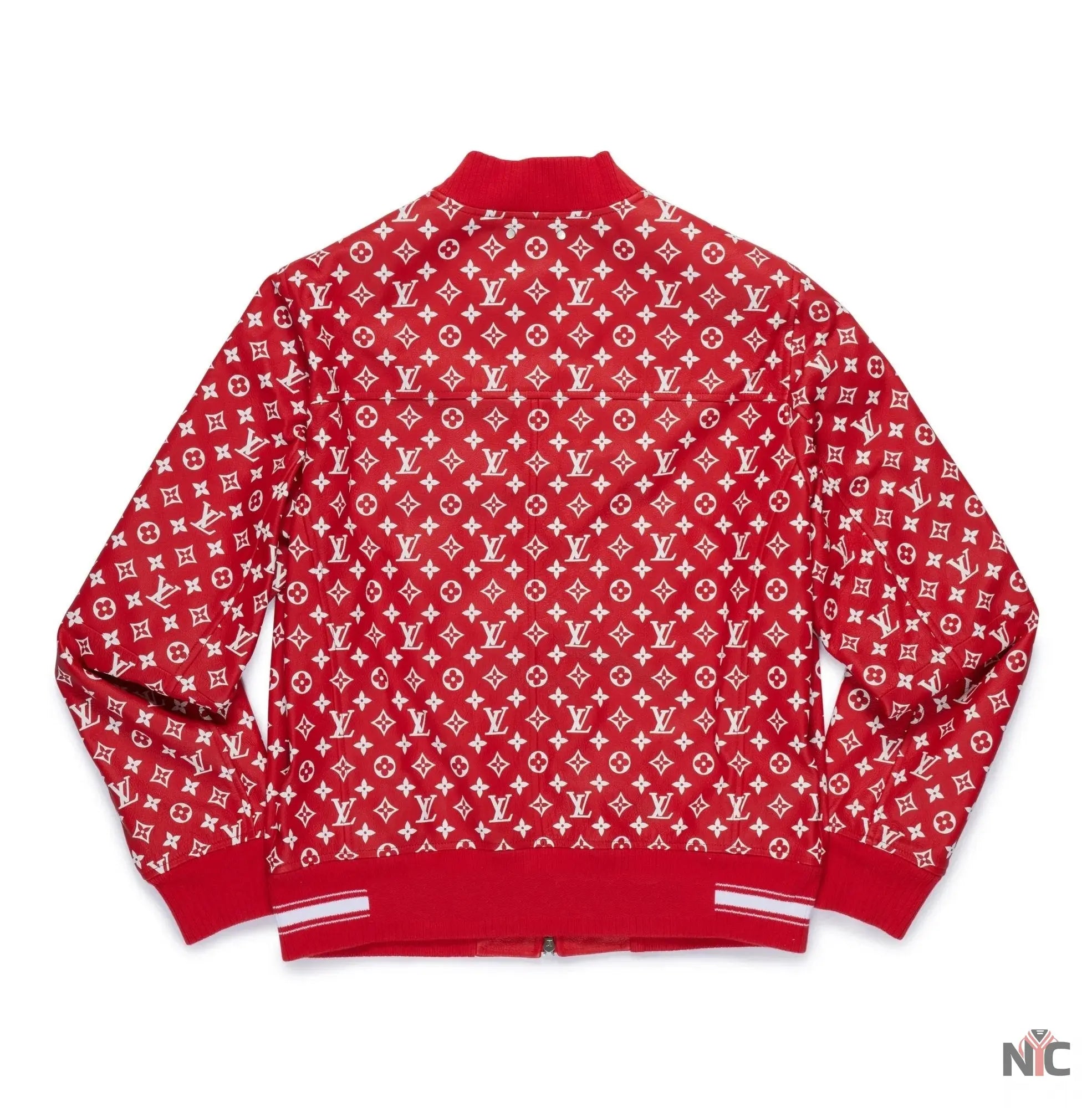 Louis Vuitton Supreme LV Baseball Varsity Jacket NYC Jackets