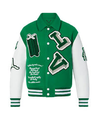 Louis Vuitton Green Varsity Jacket