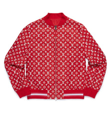 Louis Vuitton Supreme LV Baseball Varsity Jacket