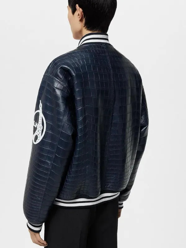 Louis Vuitton Vers 2024 Blue Varsity Jacket