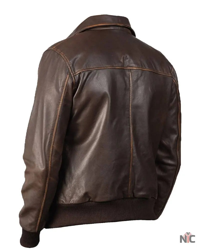 Luis Bomber Leather Jacket NYC Jackets