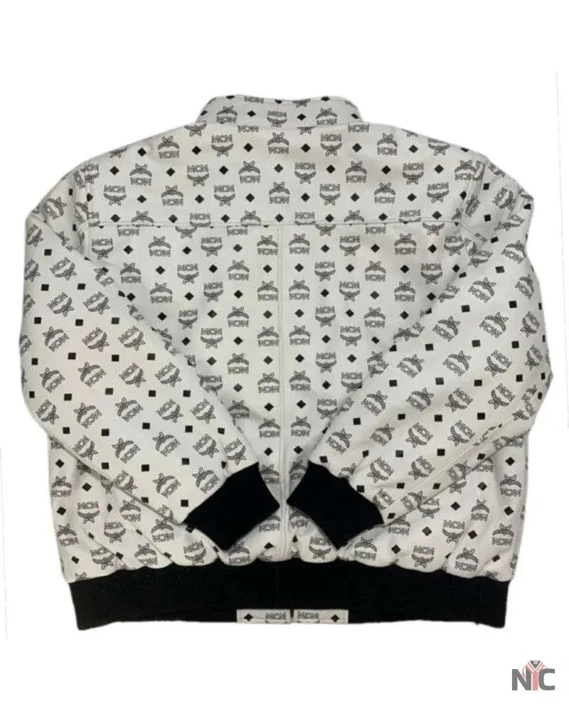 MCM Leather Printed Bomber Jacket NYC Jackets