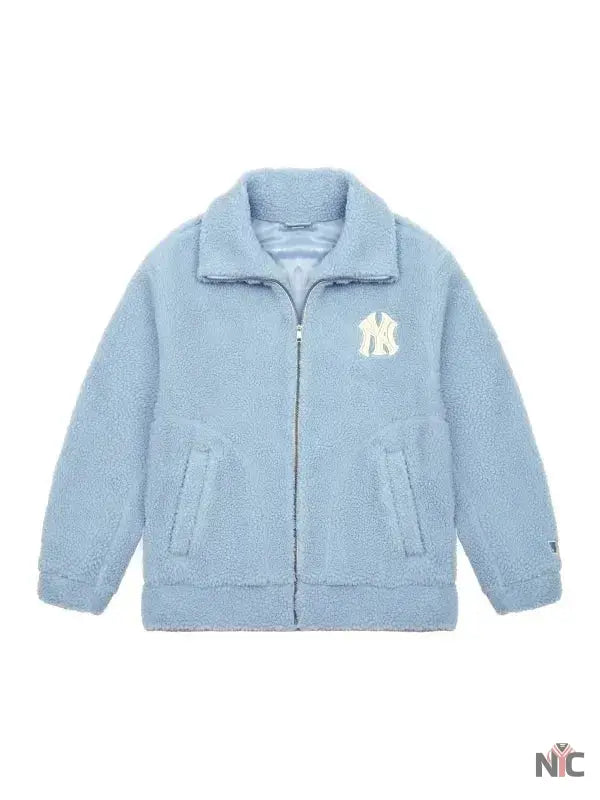MLB 2025 New York Yankees Unisex Sherpa Jacket NYC Jackets