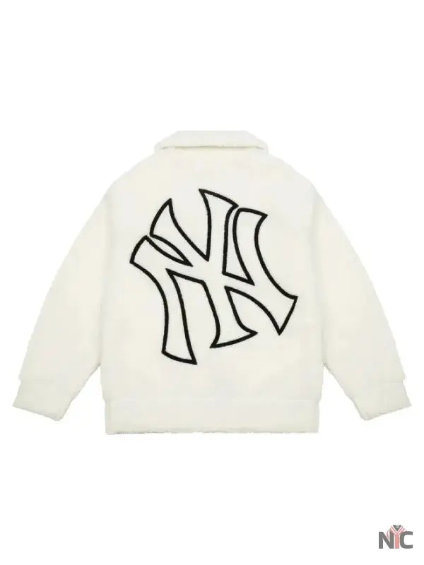 MLB 2025 New York Yankees Unisex Sherpa Jacket NYC Jackets