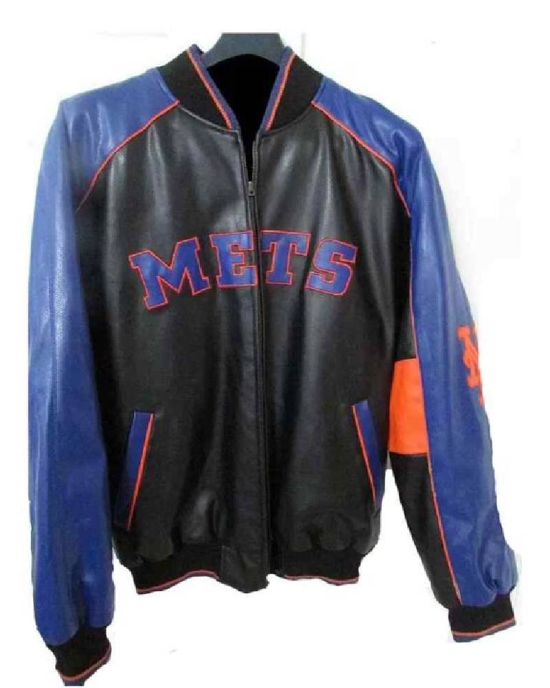 MLB Jeff Hamilton New York Mets Leather Jacket NYC Jackets