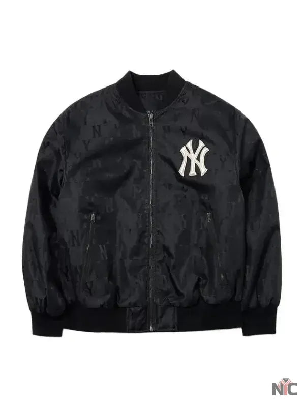 MLB New York Yankees Unisex Black Bomber Jacket NYC Jackets