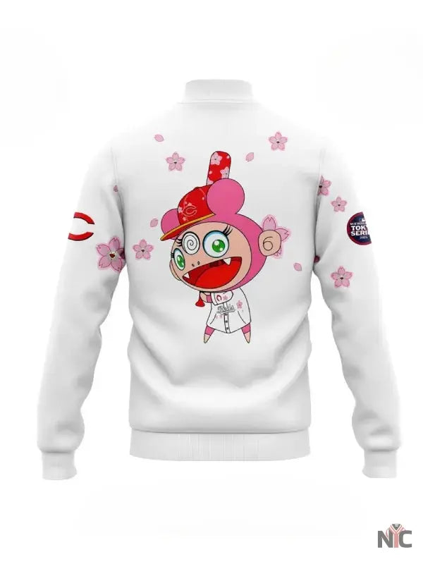 MLB Tokyo Series 2025 Cincinnati Reds Varsity Jacket NYC Jackets