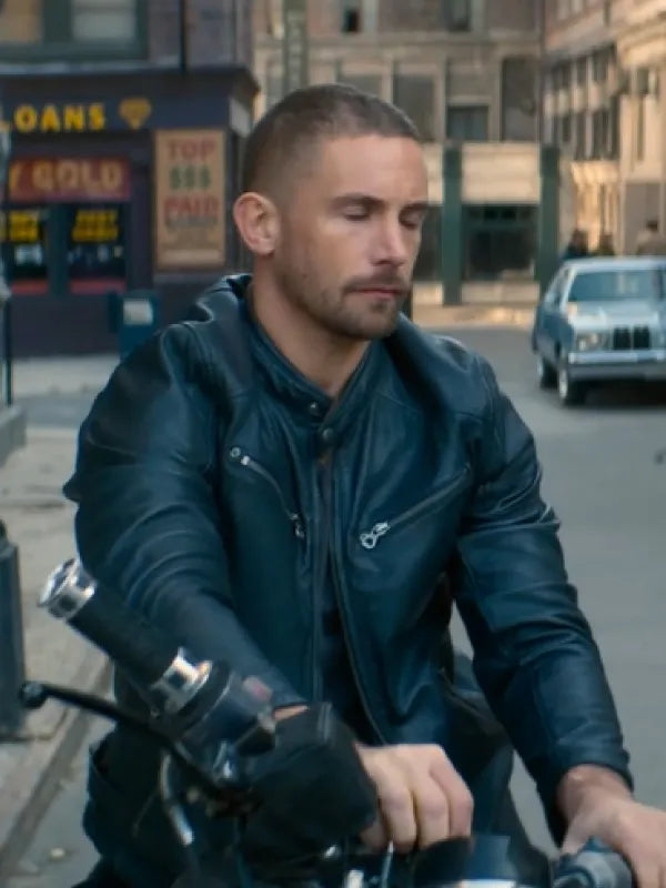 Man with No Past Adam Woodward Black Leather Jacket NYC Jackets