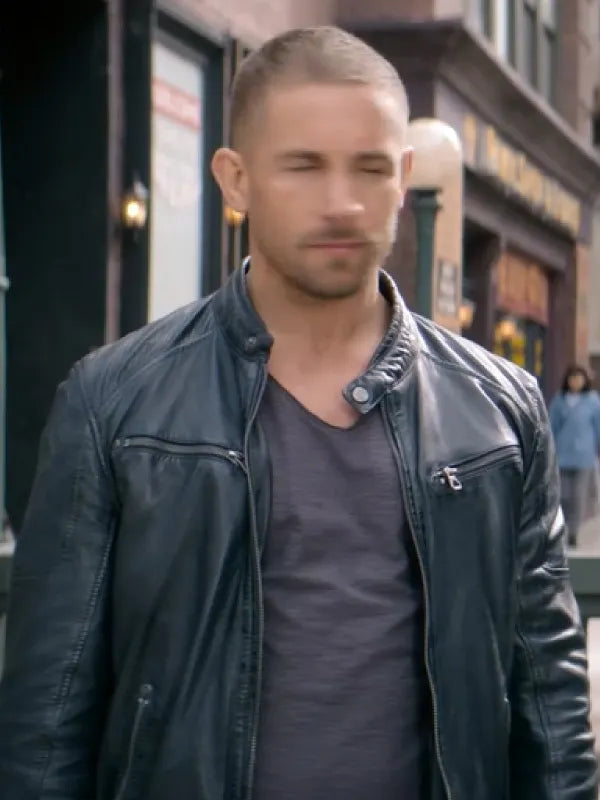 Man with No Past Adam Woodward Black Leather Jacket NYC Jackets