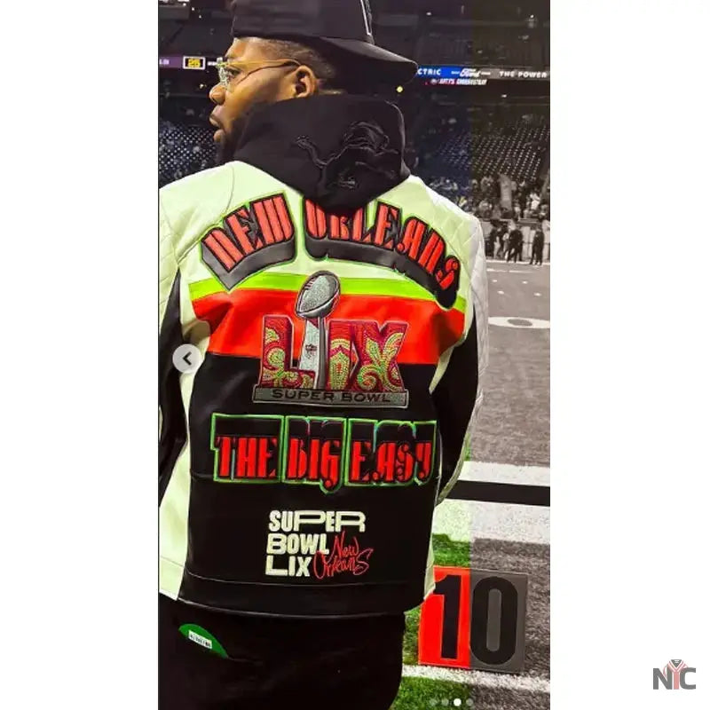 Master P Super Bowl 2025 Leather Jacket NYC Jackets