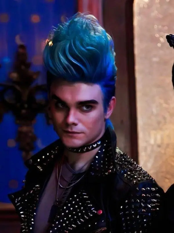 Descendants: The Rise of Red 2024 Hades Studded Leather Jacket NYC Jackets