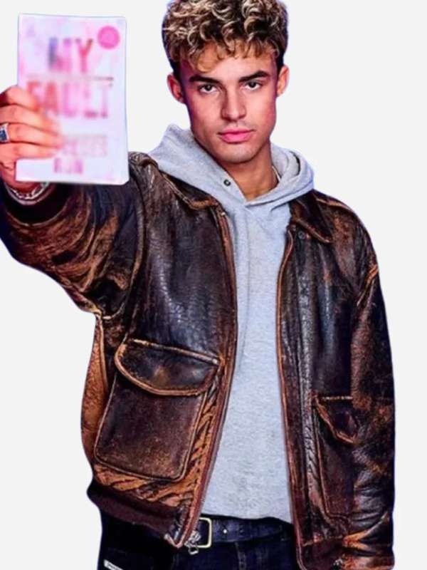 Matthew Broome My Fault London Distressed Leather Jacket NYC Jackets